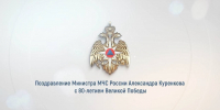 Поздравление главы МЧС России Александра Куренкова с 80-летием Великой Победы - ГУ МЧС России
