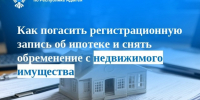 Как погасить регистрационную запись об ипотеке и снять обременение с недвижимого имущества - МФЦ