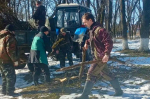 В Майкопском районе провели субботник по устранению последствий снегопада