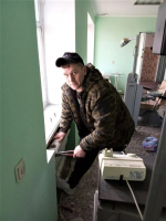 В Геническом округе Херсонской области работает ремонтная бригада из Адыгеи